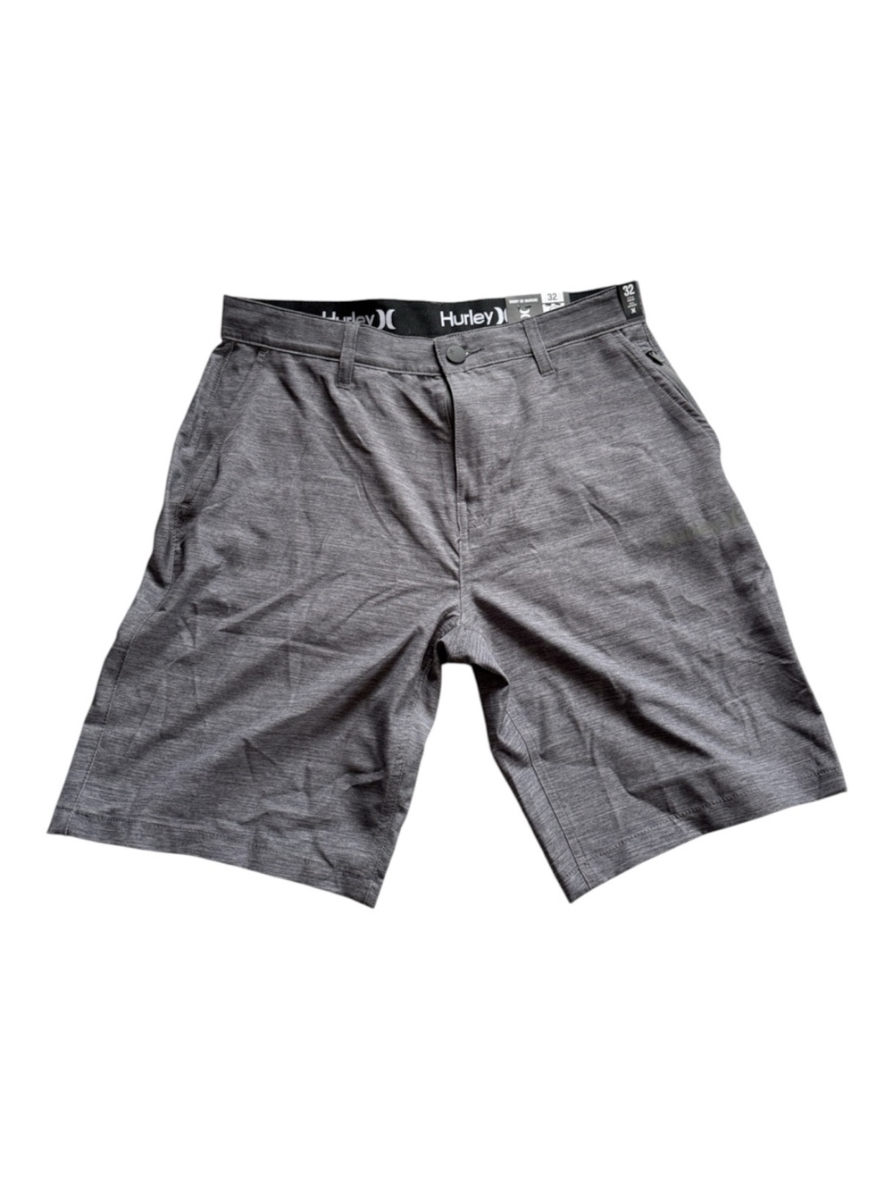Hurley Men's Charcoal Flat Front Shorts